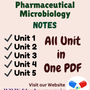 Pharmaceutical Microbiology All Unit Notes