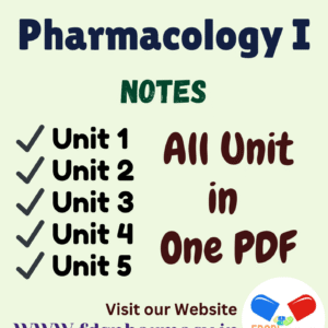 Pharmacology - I All Unit Notes